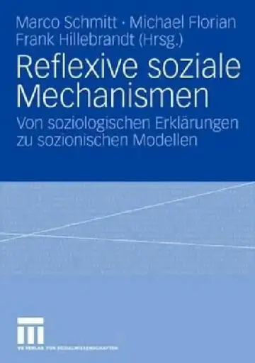 Cover of Reflexive Soziale Mechanismen
