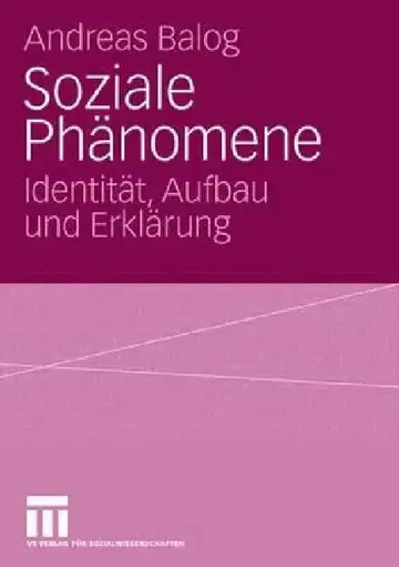 Cover of Soziale Phänomene