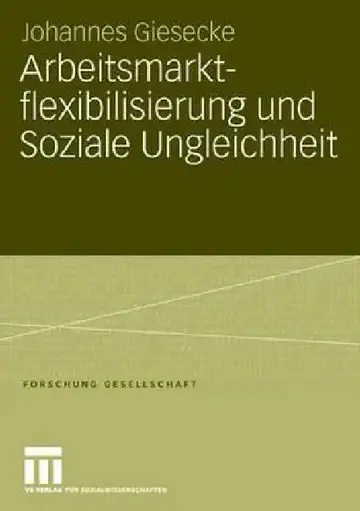Cover of Arbeitsmarktflexibilisierung Und Soziale Ungleichheit
