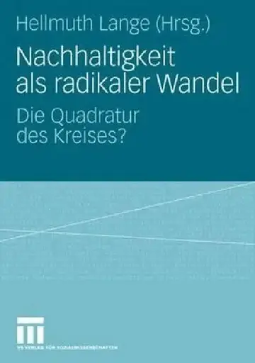 Cover of Nachhaltigkeit ALS Radikaler Wandel