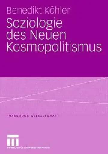 Cover of Soziologie Des Neuen Kosmopolitismus