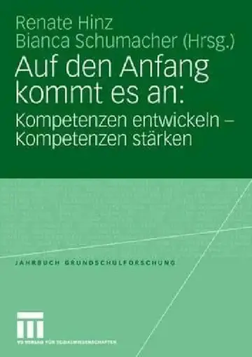 Cover of Auf Den Anfang Kommt Es An
