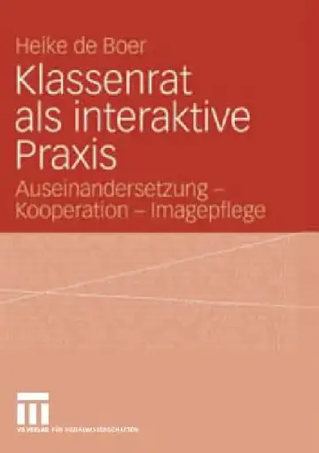 Cover of Klassenrat ALS Interaktive PRAXIS