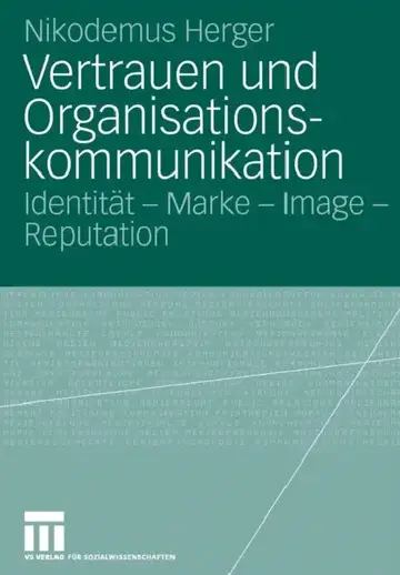 Cover of Vertrauen Und Organisationskommunikation