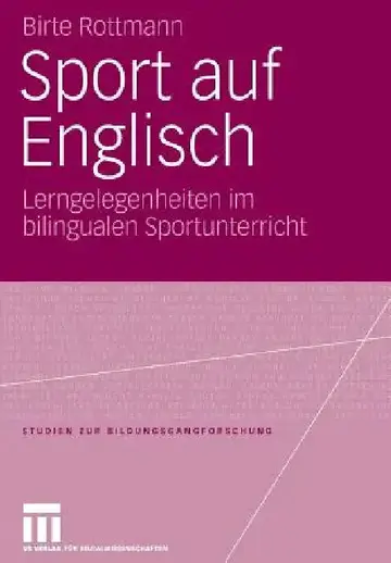 Cover of Sport Auf Englisch