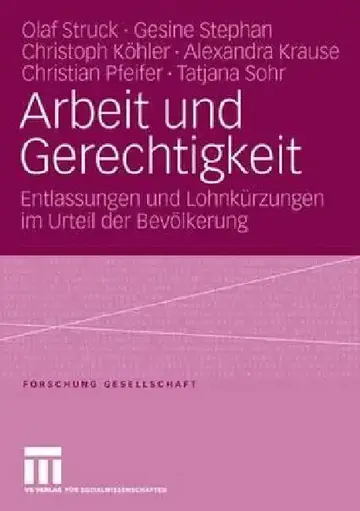 Cover of Arbeit Und Gerechtigkeit