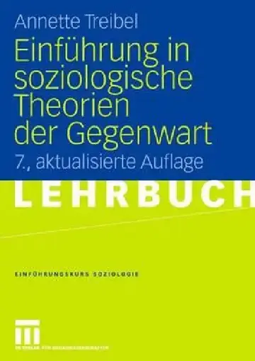 Cover of Einführung in Soziologische Theorien Der Gegenwart