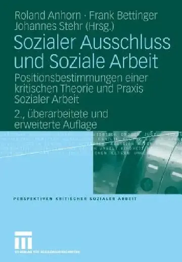 Cover of Sozialer Ausschluss Und Soziale Arbeit
