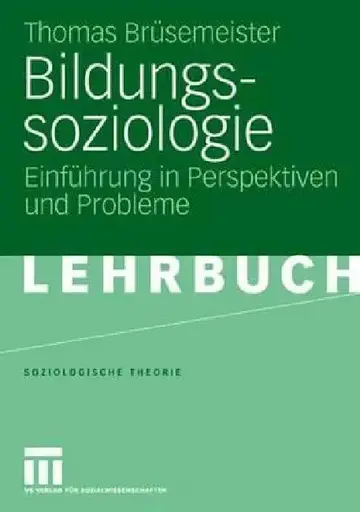 Cover of Bildungssoziologie
