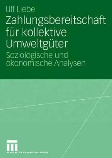 Cover of Zahlungsbereitschaft Für Kollektive Umweltgüter