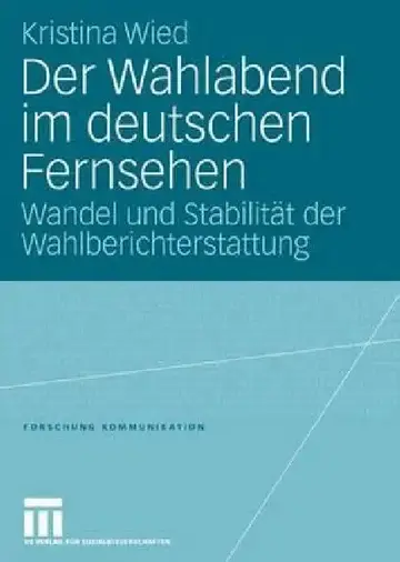 Cover of Der Wahlabend Im Deutschen Fernsehen