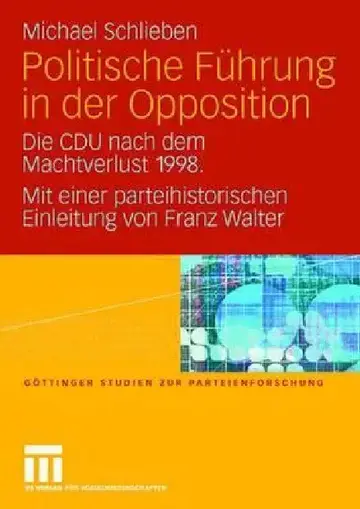 Cover of Politische Führung in Der Opposition