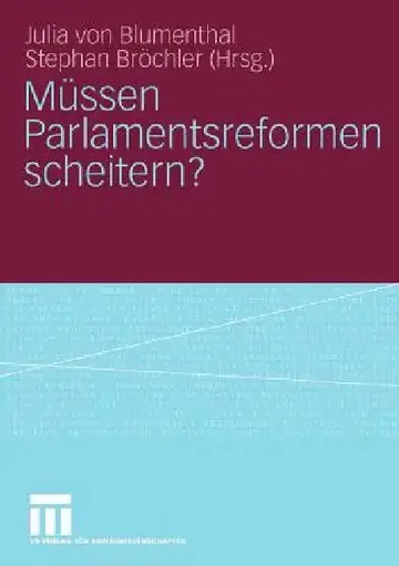 Cover of Müssen Parlamentsreformen Scheitern?