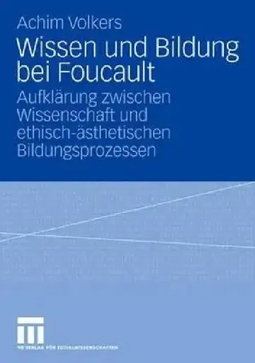 Cover of Wissen Und Bildung Bei Foucault