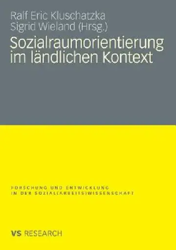 Cover of Sozialraumorientierung Im Ländlichen Kontext