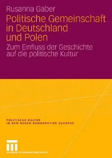 Cover of Politische Gemeinschaft in Deutschland Und Polen