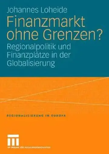 Cover of Finanzmarkt Ohne Grenzen?