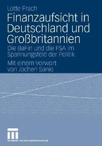 Cover of Finanzaufsicht in Deutschland Und Großbritannien