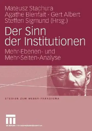 Cover of Der Sinn Der Institutionen