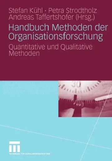 Cover of Handbuch Methoden Der Organisationsforschung