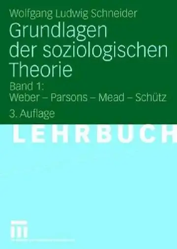 Cover of Grundlagen Der Soziologischen Theorie