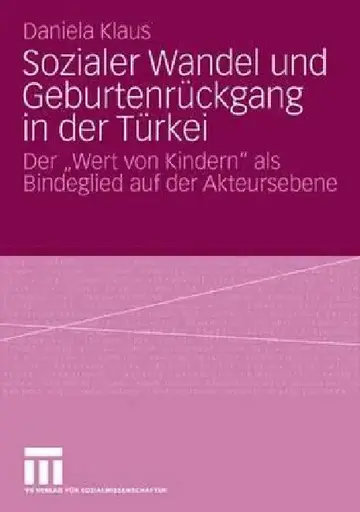 Cover of Sozialer Wandel Und Geburtenrückgang in Der Türkei