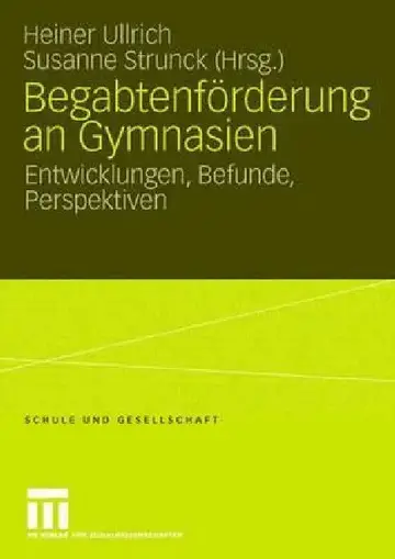 Cover of Begabtenförderung an Gymnasien