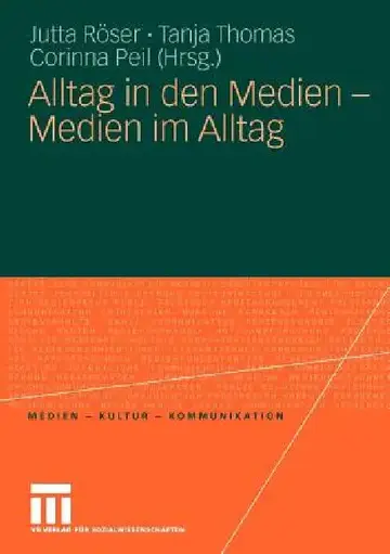 Cover of Alltag in Den Medien - Medien Im Alltag