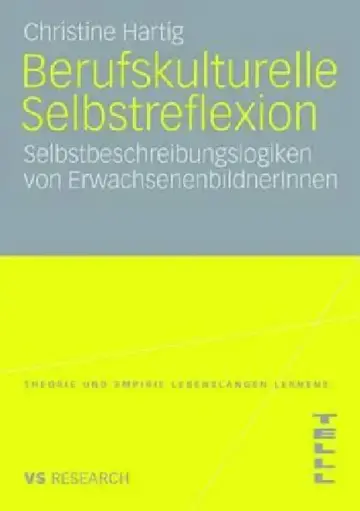 Cover of Berufskulturelle Selbstreflexion
