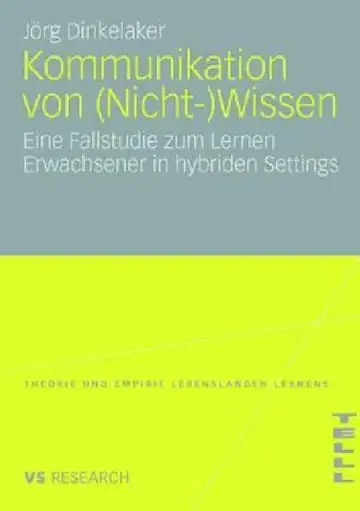 Cover of Kommunikation Von (Nicht-)Wissen