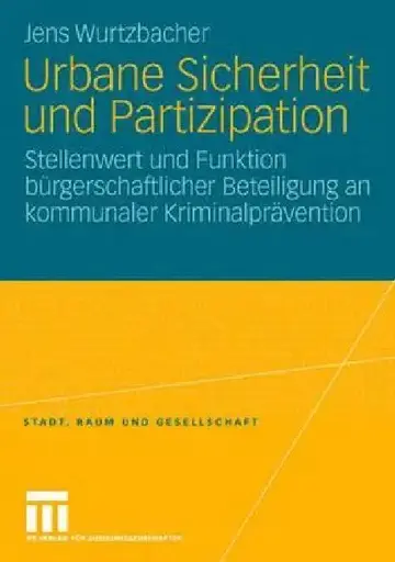 Cover of Urbane Sicherheit Und Partizipation