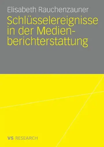 Cover of Schlüsselereignisse in Der Medienberichterstattung