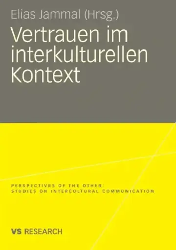 Cover of Vertrauen Im Interkulturellen Kontext