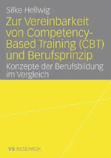 Cover of Zur Vereinbarkeit Von Competency-Based Training (Cbt) Und Berufsprinzip