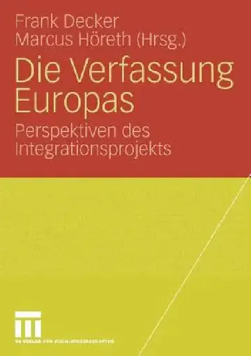 Cover of Die Verfassung Europas