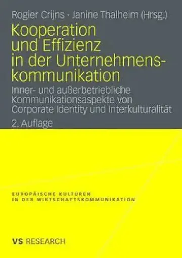 Cover of Kooperation Und Effizienz in Der Unternehmenskommunikation