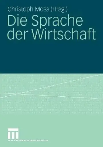 Cover of Die Sprache Der Wirtschaft