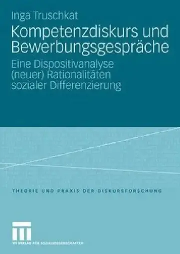 Cover of Kompetenzdiskurs Und Bewerbungsgespräche