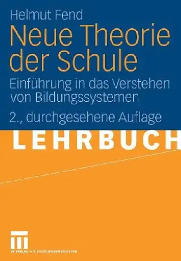 Cover of Neue Theorie Der Schule