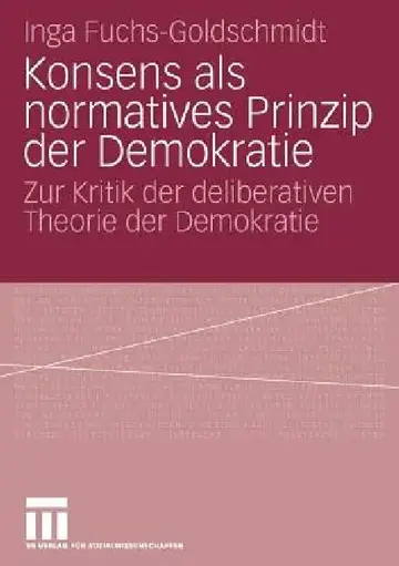 Cover of Konsens ALS Normatives Prinzip Der Demokratie