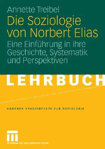 Cover of Die Soziologie Von Norbert Elias