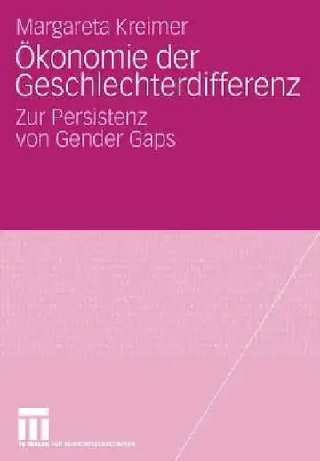 Cover of Ökonomie Der Geschlechterdifferenz