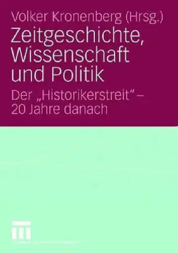 Cover of Zeitgeschichte, Wissenschaft Und Politik