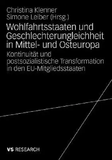 Cover of Wohlfahrtsstaaten Und Geschlechterungleichheit in Mittel- Und Osteuropa