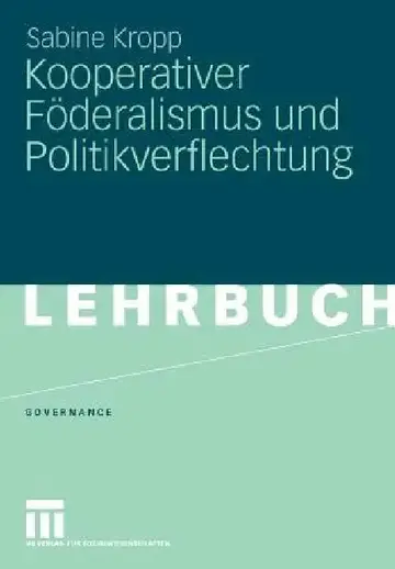 Cover of Kooperativer Föderalismus Und Politikverflechtung