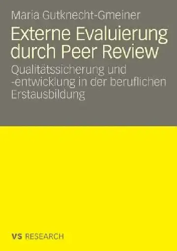 Cover of Externe Evaluierung Durch Peer Review