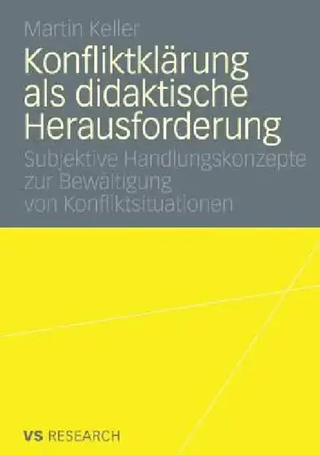 Cover of Konfliktklärung ALS Didaktische Herausforderung