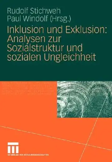 Cover of Inklusion Und Exklusion
