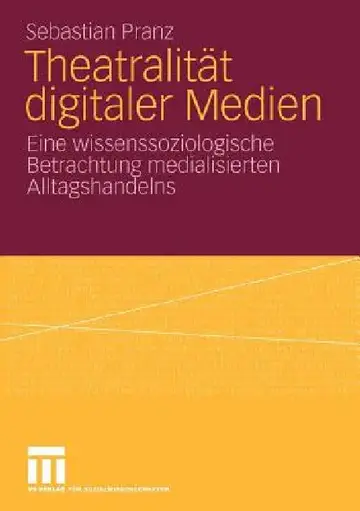 Cover of Theatralität Digitaler Medien