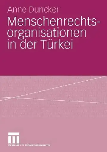Cover of Menschenrechtsorganisationen in Der Türkei